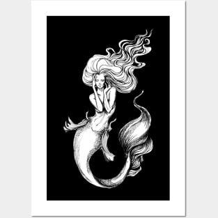 Mermaid Posters and Art